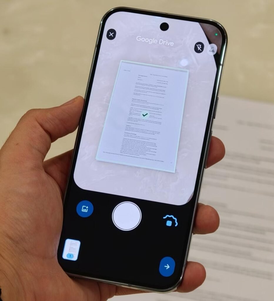 Google Drive's Hidden Document Scanner