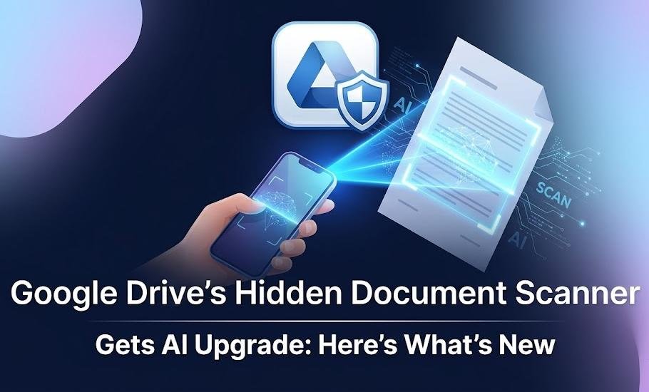 “Google Drive’s Hidden Document Scanner Gets AI Upgrade: Here’s What’s New” Google Drive Hidden Document Scanner